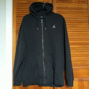XL Jordan Black Full Zip Hoodie